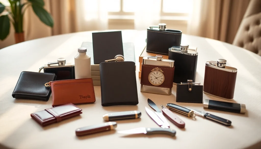 Explore cheap groomsmen gifts including personalized wallets and unique flasks for a memorable wedding.