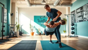 Engaged training session highlighting Private Studio Personal Training in downtown Jersey City.