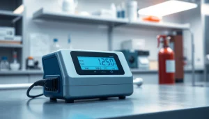 Use this ammonia detector to monitor gas levels safely in a laboratory environment.