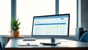 Analyze your essays with an advanced plagiarism checker tool on a modern computer screen.