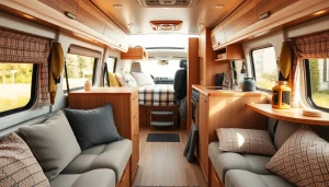 Upgrading Camper Vans with modern interior enhancements and cozy spaces