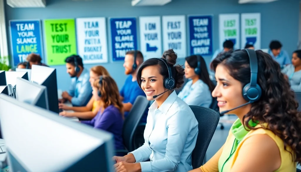 Engaged call center team in Tijuana providing exceptional customer support services.