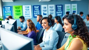Engaged call center team in Tijuana providing exceptional customer support services.
