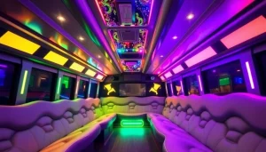Experience a stylish Atlanta party bus featuring plush seating and modern amenities for group outings.