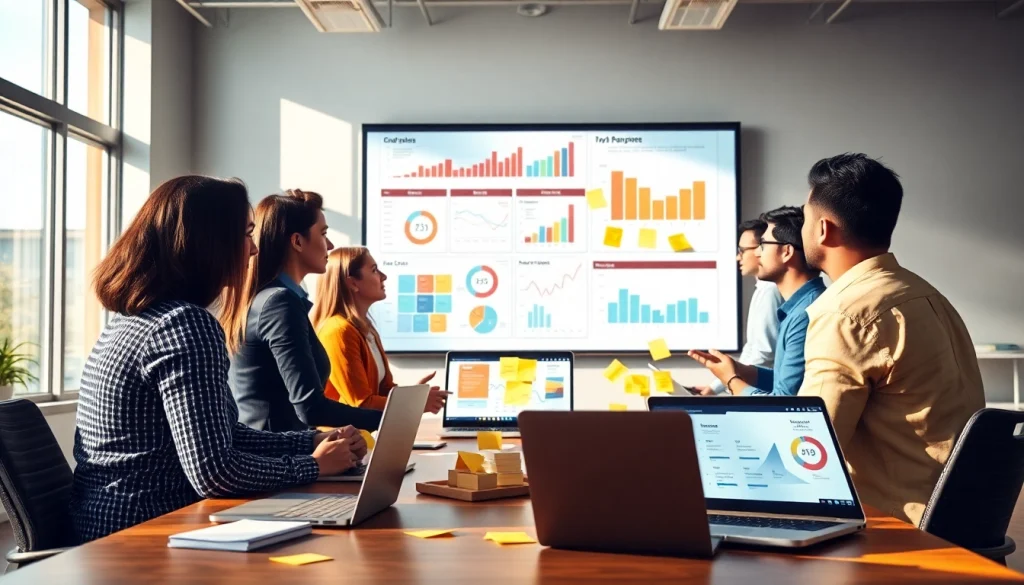 Utilize ai prompts for competitor analysis in a collaborative workspace filled with marketing charts.