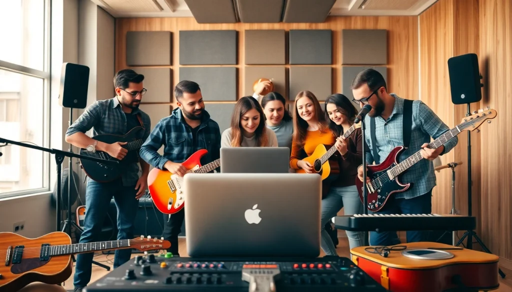 Engaging music pitching session highlights creativity and collaboration among artists.