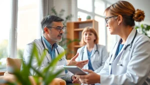 Concierge care physicians offering personalized medical services in a welcoming environment.
