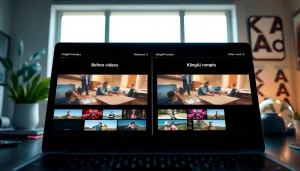 Showcasing AI-generated video samples through KlingAI Prompts with vibrant designs and lively settings.